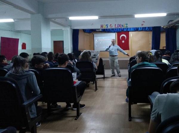 Atatürk Ortaokulu, Güzelyalı Ortaokulu, Züfer Mustafa Eriş Ortaokulu ve Yaliköy Ortaokullarında Tanıtımdayız