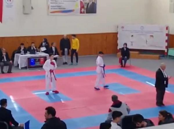 Okul Sporları Gençler Karate Bölge Müsabakalarında Ömer ERGÜN Bayburt´ta Maça Çıktı