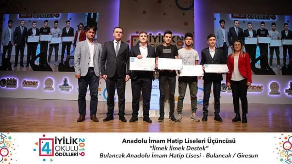 Bulancak Anadolu İmam Hatip Lisesi Türkiye 3. sü Oldu. Tebrikler